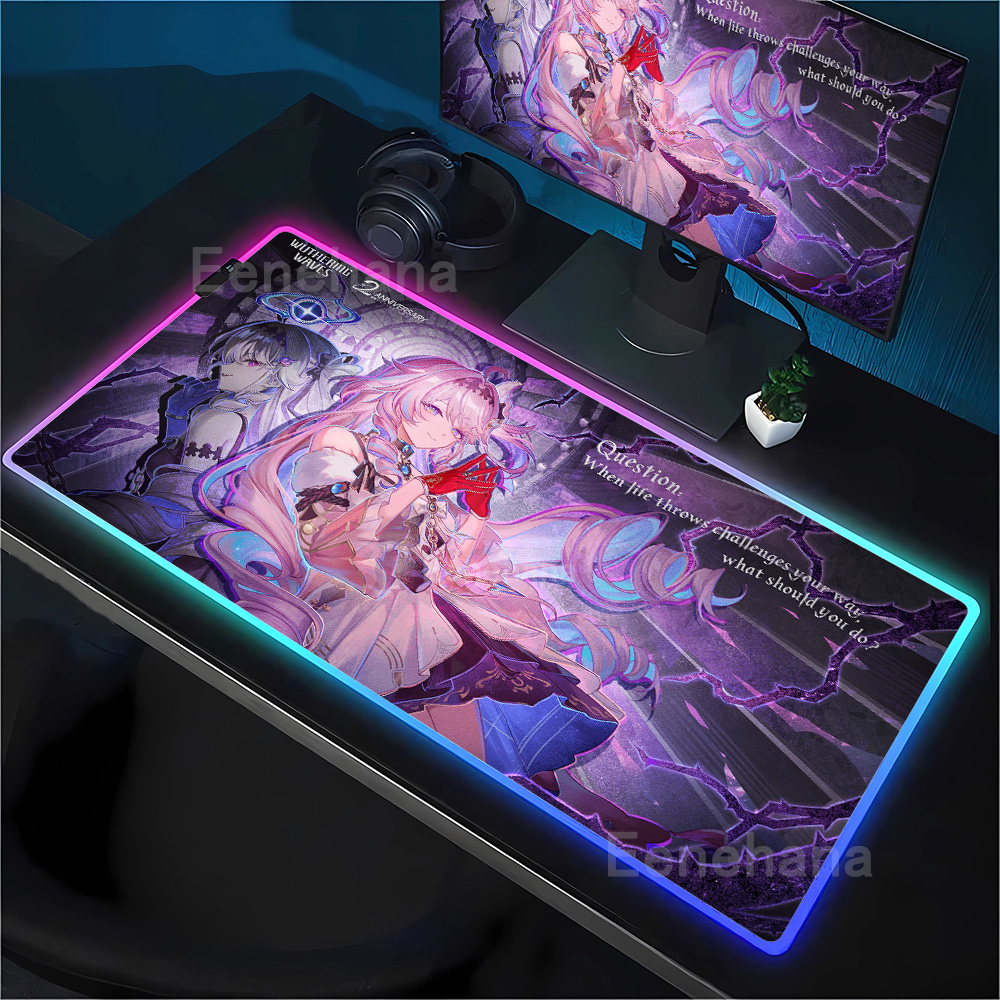 Rgb Keyboard Wrist Rest - لوحة ماوس RGB للألعاب بتصميم Wuthering