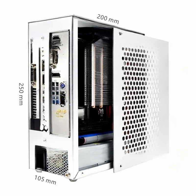 Pc Gaming Rtx 3060 - هيكل صغير من الألومنيوم بمقبض ،