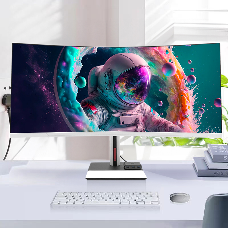 Pc Gaming I5 - كمبيوتر مكتبي بشاشة منحنية 34 بوصة