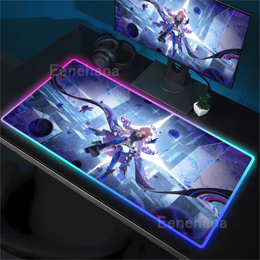 لوحة ماوس RGB للألعاب بتصميم W - مراجعة Rgb Keyboard Wrist Rest وسعره
