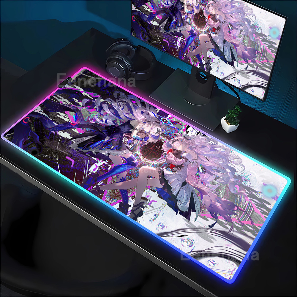 لوحة ماوس RGB للألعاب بتصميم W - مراجعة Rgb Keyboard Wrist Rest وسعره