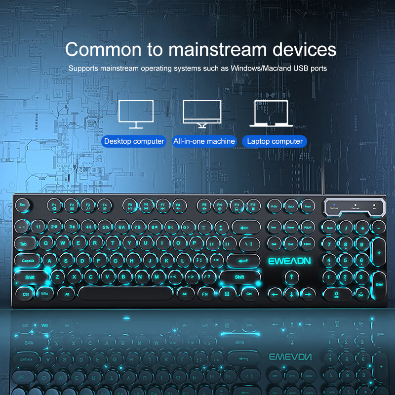 لوحة مفاتيح ألعاب الآلة الكاتب - مراجعة Pc Gaming Keyboard وسعره