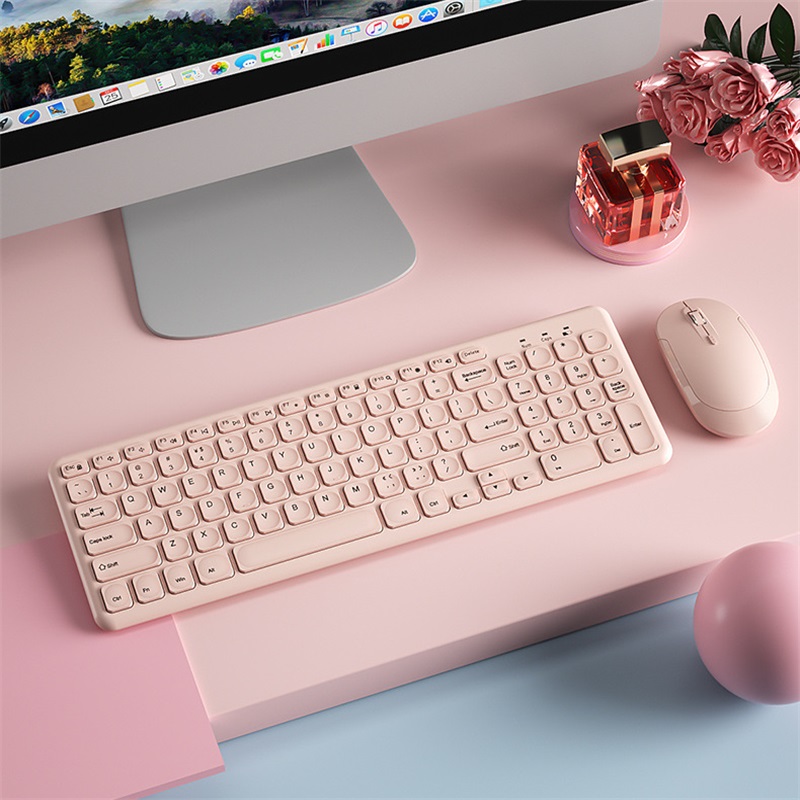 مجموعة لوحة مفاتيح وماوس لاسلك - مراجعة Pc Gaming Pink وسعره