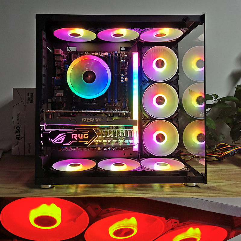مروحة كمبيوتر ARGB مقاس 120 مم - مراجعة Pc Gaming Desk وسعره