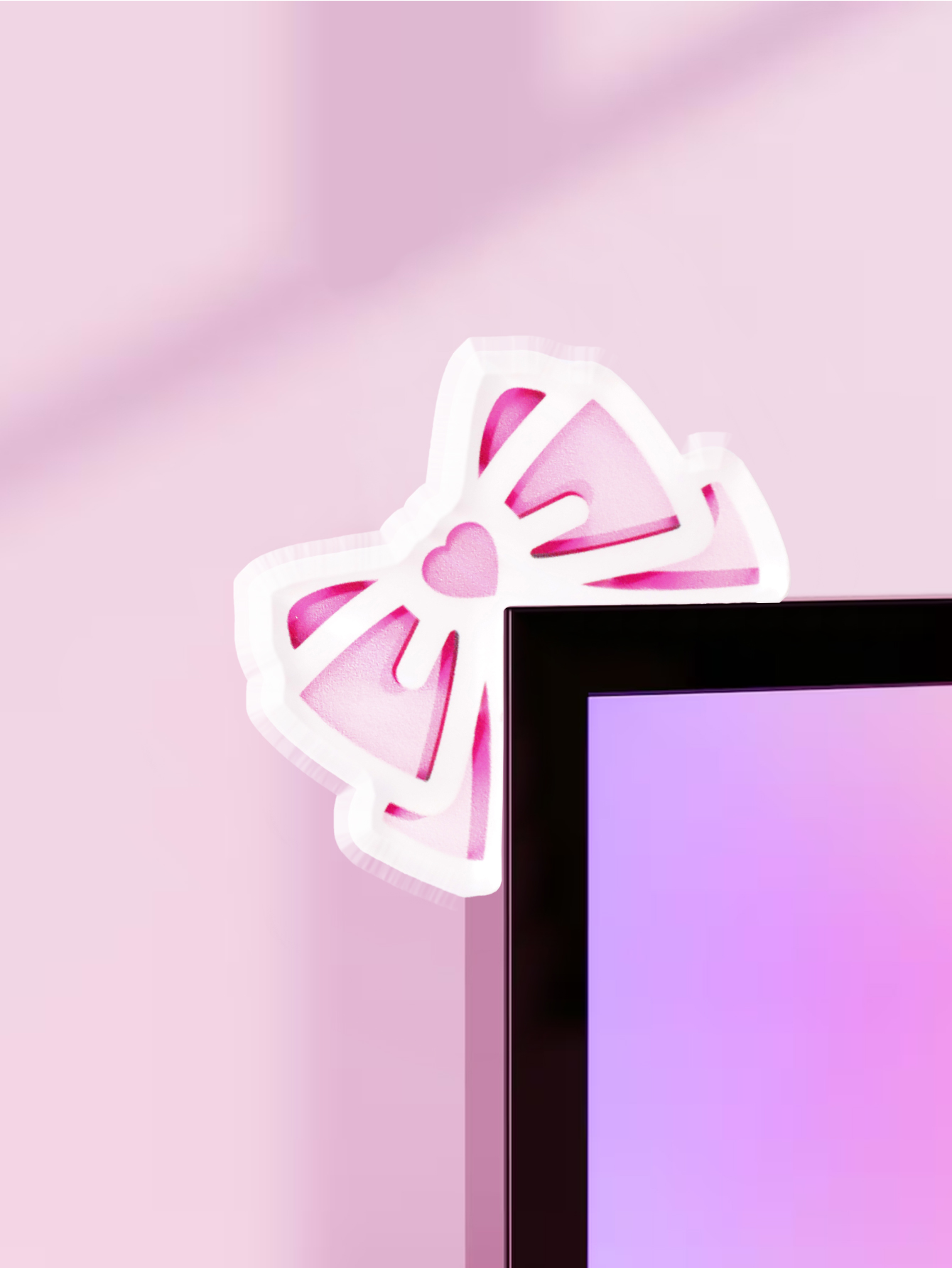 Kawaii القوس رصد ديكور الوردي  - مراجعة Pc Gaming Pink وسعره
